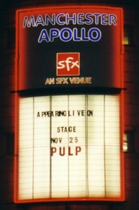 Pulp at Manchester Apollo, 25 November 2001