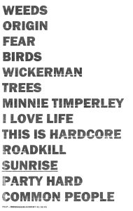 Pulp setlist for Birmingham Academy, 31 October 2001