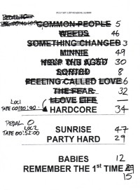 Pulp setlist for Reading Festival, 26 August 2000