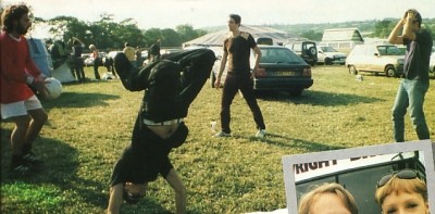 Antony Genn (left), Steve (centre) and Damon Albarn (right)