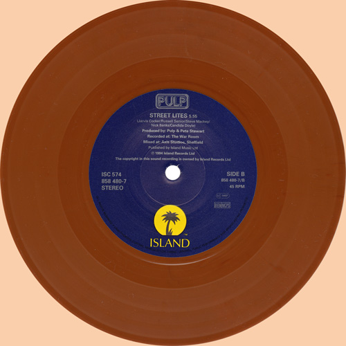 Pulp Do You Remember The First Time? 7 inch brown vinyl