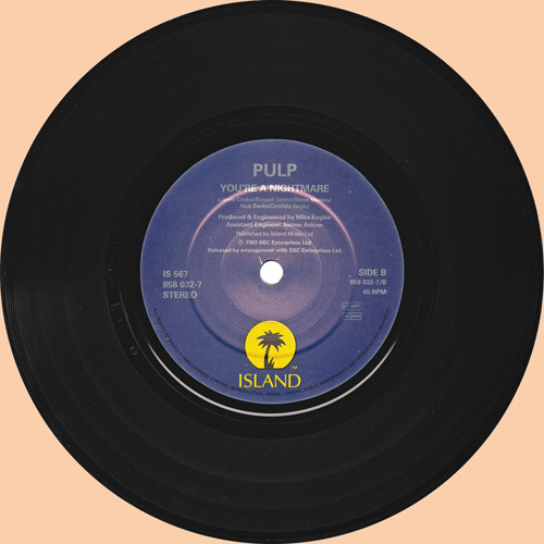 Pulp Lipgloss 7 inch vinyl