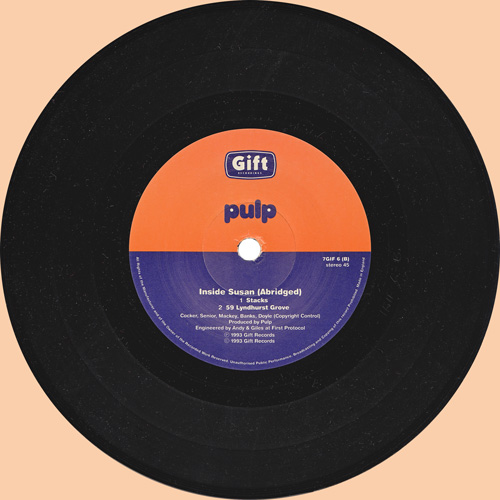 Pulp Razzmatazz 7 inch vinyl