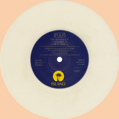 Pulp The Sisters EP 7 inch white vinyl