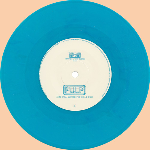 Pulp Mis-Shapes & Sorted 7 inch blue vinyl